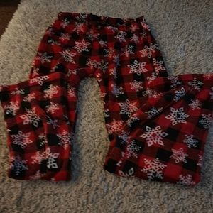 Snowflake Plaid Pajama Pants